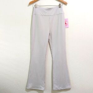 Angel Cult Light Tan High Rise Wide Waistband Flare Leggings Size XL